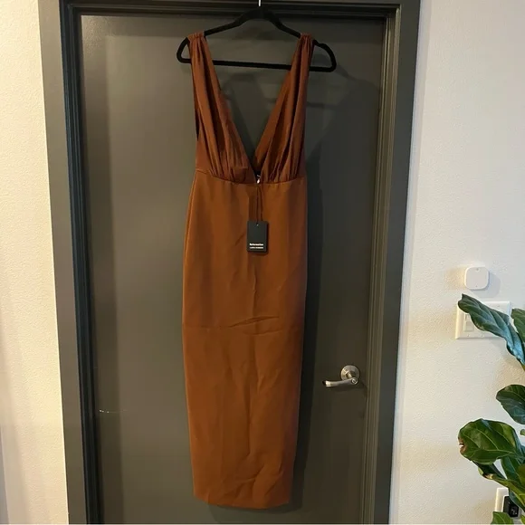 Reformation Brown Velda Maxi Dress Size 4 NEW! New with tags! - Picture 3 of 8